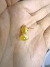梵制天然蜜蠟方塊耳釘 銀鍍金精美幾何形黃琥珀耳飾簡約小巧時尚銀飾 蜜蠟耳釘 曬單實拍圖