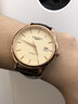 LOSENGS瑞士新款男表專(zhuān)柜男手表機械表超薄真皮簡(jiǎn)約夜光防水名牌專(zhuān)用 玫金白面 曬單實(shí)拍圖