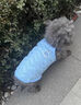阿莫爾夏季狗狗衣服薄款透氣鏤空背心比熊泰迪貓咪可愛(ài)韓版ins寵物吊帶 藍色 S(建議3-5斤具體參考胸圍背長(cháng)) 曬單實(shí)拍圖