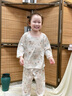 歐孕兒童睡衣套裝夏季新款薄款純棉寶寶家居服男童女童空調服 蝶與萌兔 【7A抗菌 100%棉 】 110 【建議身高110cm-120cm】 曬單實(shí)拍圖