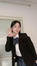 綴櫻正版jk制服西裝三件套裝秋冬穿搭女學(xué)院風(fēng)校供長袖寬松校供百搭 倫敦+黑西裝+淺灰背心+襯衫+領(lǐng)結(jié) M 【90-00斤】 曬單實(shí)拍圖