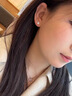 芯奢999純銀耳釘女士2025年新款潮養(yǎng)耳洞耳飾足銀小眾不過敏睡覺免摘 999水鉆耳釘-4mm一對 曬單實(shí)拍圖