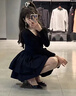 FSHE法式黑色連衣裙女淺春季2025新款小黑裙微胖掐腰蓬蓬公主裙 【黑色】版【裙子套裝/千金風(fēng)/掐 L 55/60kg 曬單實(shí)拍圖