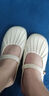 福虹辰2025春季外穿百搭平底單鞋女軟底豆豆鞋防滑樂(lè )福鞋瑪麗珍LX 褶皺包頭拖-白色 36 -37適合35-36 曬單實(shí)拍圖