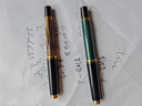 百利金 德國原裝進(jìn)口Pelikan鋼筆M400雙色雕花筆尖14K金筆墨水筆簽字筆商務(wù)簽名筆節(jié)日禮物 黑綠色 F尖 曬單實(shí)拍圖