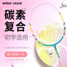 目擊者（WITESS）目擊者羽毛球拍雙拍成人男女耐打耐用初學(xué)套裝碳素超輕 雙拍207+208（配尼龍球+球包） 曬單實(shí)拍圖