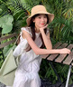 艾柔丹夏季新款小飛袖白色連衣裙女裝甜美初戀寬松時(shí)尚過膝女士長(zhǎng)裙子 白色 M 曬單實(shí)拍圖