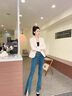 櫻芭妮小西裝外套女2025高級(jí)感春季新款韓版休閑職業(yè)正裝小個(gè)子西服上衣 米白色西裝 （長(zhǎng)袖） L 【100-110斤】 曬單實(shí)拍圖