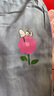 史努比（SNOOPY）童裝女童短袖套裝兒童短袖t牛仔褲2件套 粉色SWEET+淺藍(lán)花朵  160 曬單實(shí)拍圖