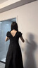 JRET赫本風(fēng)法式黑色公主v領(lǐng)連衣裙子女夏季2025年新款小個子顯瘦長裙 【黑色v領(lǐng)連衣裙】 L 55/60kg 曬單實拍圖