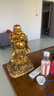 銅德禮飾彌勒佛家居招財擺件旺宅鎏金銅工藝菩薩擺件寺廟佛堂用品大肚笑佛 中號彌勒佛【23*19*39cm】 曬單實拍圖