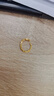 中國(guó)黃金（CHINA GOLD）碎碎冰黃金耳釘女士足金滿(mǎn)天星耳環(huán)七夕情人節(jié)禮物送女友老婆 【京速達(dá)】滿(mǎn)天星耳扣約2.0g 曬單實(shí)拍圖