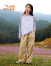 安踏兒童T恤男女童裝2025年春季新款薄荷旋干針織長袖衫百搭運(yùn)動(dòng)長T 輕漫紫-4 150 cm 曬單實(shí)拍圖