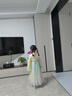 巴拉巴拉童裝女童漢服國(guó)風(fēng)連衣裙春秋寶寶襦裙演出服兒童裙子 黃綠色00334 130 曬單實(shí)拍圖