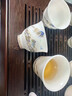 漢造素燒冰種玉瓷功夫茶具套裝白瓷茶杯三才蓋碗泡茶壺可定制高端禮盒 千里江山蓋碗+西施壺套裝12頭 曬單實拍圖