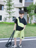 皮爾卡丹（pierre cardin）男童短袖polo衫套裝2025新款夏裝洋氣痞帥網(wǎng)紅拼接炸街兒童衣服潮 拼色套裝 130 曬單實(shí)拍圖