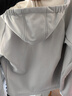 安德瑪（Under Armour）童裝春季兒童針織外套連帽上衣休閑運(yùn)動(dòng)服男大童綜訓(xùn)服244124103 淺灰 170 曬單實(shí)拍圖