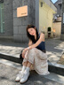 MIO米奧2025春季芭蕾風(fēng)休閑板鞋珍珠裝飾優(yōu)雅運(yùn)動(dòng)鞋設(shè)計(jì)舒適女鞋單鞋 金色-半拖 39 曬單實(shí)拍圖