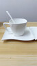 山川水杯6件套咖啡杯情侶杯下午茶水杯陶瓷水具套裝 山川水杯6件套（2杯2勺2碟） 曬單實(shí)拍圖