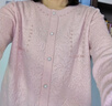 恒源祥高檔桑蠶絲長(cháng)袖t恤女打底衫2025時(shí)尚洋氣媽媽圓領(lǐng)春秋款針織上衣 淺粉 M 建議95-106斤 曬單實(shí)拍圖