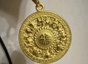 周大生黃金八寶羅盤吊墜男女足金項鏈送老婆媽媽生日七夕情人節(jié)禮物 約2g+1.8克足金鏈 曬單實拍圖