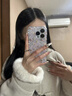 米弗希 閃粉碎花兔子適用蘋果16promax手機殼新款iphone16小清新16pro高級感15全包防摔14小眾ins風(fēng)13女 閃粉碎花兔子 iPhone 16 Pro Max 曬單實拍圖