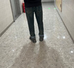 太平鳥男裝牛仔褲秋復(fù)古水洗黃泥直筒牛仔休閑長褲潮 深藍(lán)色1（經(jīng)典直筒） M 曬單實(shí)拍圖
