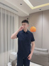 萊克斯頓短袖男【商場(chǎng)同款】夏季新款5A抗菌防螨polo衫t恤男 深藍色-純色款 均碼 2XL 曬單實(shí)拍圖