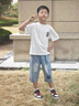 迪士尼（Disney）兒童裝男童夏裝套裝2025新款夏季男孩中大童薄款運(yùn)動(dòng)夏款酷帥氣潮 白色 160cm 曬單實(shí)拍圖