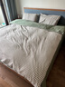 無(wú)印良品純棉水洗棉四件套100%全棉床上用品裸睡高級感被套床單夏季床笠4 素雅-玉格【100%全棉水洗棉】 1.5/1.8m床單四件套/被套200*230 曬單實(shí)拍圖