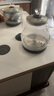好之家生活 智能全自動(dòng)上水電熱水壺巖板茶桌茶臺茶幾隔空燒水壺三孔茶壺底部上水壺電磁爐電茶爐燒水壺 底部上水丨雙爐【蒸茶款】 曬單實(shí)拍圖