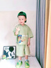 迪士尼兒童夏裝連帽短袖套裝2025新款兒童運(yùn)動(dòng)服男寶寶女童衣服 灰綠T0056 105 cm 曬單實(shí)拍圖