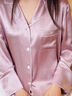 金三塔重磅真絲睡衣女100%桑蠶絲簡(jiǎn)約帶胸墊防走光絲綢睡衣情人節禮物 柔紫色 M 曬單實(shí)拍圖