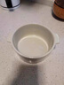 無印良品（MUJI） 炻瓷 雙耳烤碗 微波爐烤箱用烤盤餐具 空氣炸鍋用 米灰色 15.8cm 曬單實拍圖