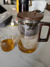 美斯尼 玻璃功夫茶杯主人杯小茶杯帶把品茗杯加厚耐熱玻璃杯功夫茶具 6只裝（黃把） 曬單實(shí)拍圖