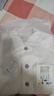 馬登工裝 法式三袋夾克燈芯絨撞色拼接外套重磅純棉白牛翻領(lǐng)上衣男秋 米白色 L 曬單實(shí)拍圖