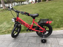 飛鴿（FLYING PIGEON）兒童折疊自行車兒童自行車3-6歲小孩自行車單車兒童單車 豪華紅|一體輪|減震前叉+后座 14寸【適合身高95-130cm】 曬單實拍圖