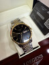 2025新款天梭手表男士機械表十大名牌高檔時(shí)尚防水夜光專(zhuān)用男腕表 間金黑面 送原裝皮表帶 曬單實(shí)拍圖