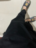 真維斯九分休閑褲男夏季薄款純簡(jiǎn)約小腳運動(dòng)工作直筒冰修身絲棉褲子下裝 黑色9012B 30 【建議115-125斤】 曬單實(shí)拍圖