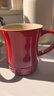 酷彩（Le Creuset） 炻瓷400毫升馬克杯子咖啡早餐辦公家用茶水杯麥片早餐杯陶瓷歐式 400ml馬克杯紅色 曬單實拍圖