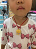 小米星手工編織掛墜繩嬰兒寶寶本命年紅繩兒童項鏈繩小孩黃金鎖吊墜掛繩 寶寶短款33cm【安好】 曬單實(shí)拍圖