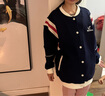 笛莎童裝女童外套2025年春季運(yùn)動棒球外套夾克 藏青 160 曬單實(shí)拍圖
