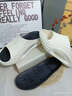 潔麗雅踩屎感運動(dòng)涼拖鞋男士夏季2025新款防滑防臭健身沙灘拖鞋男外穿 白黑【黑科技鞋墊】 42-43 【標準碼】 曬單實(shí)拍圖