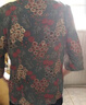 桓黎老年人衣服夏裝女七分袖上衣媽媽太太春裝襯衫70歲80奶奶唐裝襯衣 紅色上衣+黑色褲子 2XL 建議105-120斤穿 曬單實拍圖