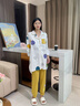 愛(ài)六甲月子服夏季薄款純棉孕婦睡衣春秋哺乳產(chǎn)后可哺乳3月份長(cháng)款家居服 夏款25°-35°純棉 A1076-1 M 115斤以?xún)葹樵挟a(chǎn)婦精心設計 曬單實(shí)拍圖