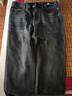 柒牌牛仔褲男士春夏新款字母繡花直筒水洗長(cháng)褲子【含萊賽爾】1970 深灰 31 170/78A 125-130斤 曬單實(shí)拍圖