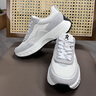 夢(mèng)特嬌男鞋2025夏季新款厚底運動(dòng)休閑鞋增高鞋軟底舒適鏤空透氣網(wǎng)面鞋男 白色 43 曬單實(shí)拍圖