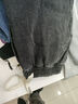 回力牛仔褲夏季男寬松褲子男直筒休閑褲透氣闊腿褲美式長(cháng)褲黑灰2XL 曬單實(shí)拍圖