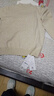 恒源祥2024新款秋冬羊毛女加厚半高領(lǐng)毛衣修身100羊毛絨衫內(nèi)搭打底衫 杏色 XL 建議120-130斤 曬單實拍圖
