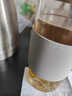 喆湘日本高硼硅玻璃水杯茶水分離泡茶杯女士高顏值茶隔果茶杯防摔防爆 仙女粉德國高硼硅/304食 500ml 曬單實(shí)拍圖